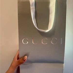 Gucci Silver Gift Bag